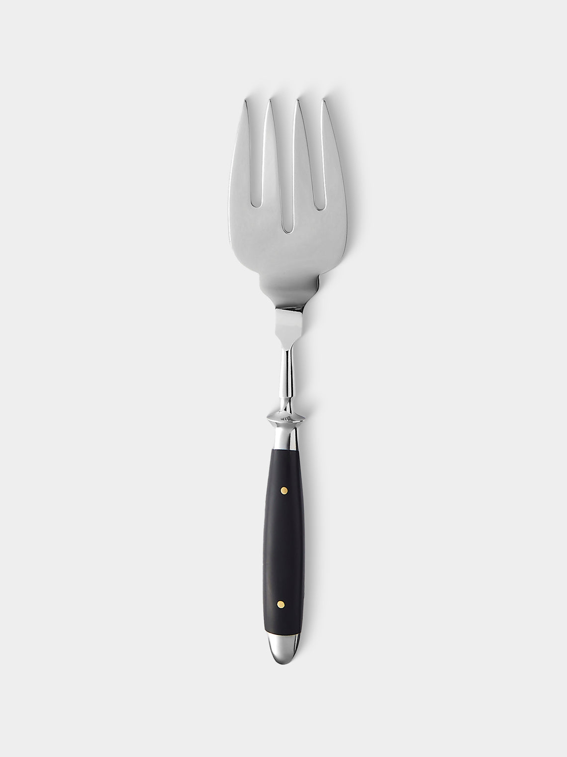 Eichenlaub - Resin Old German Fish Serving Fork and Knife (Set of 2 Pieces) - Black - ABASK