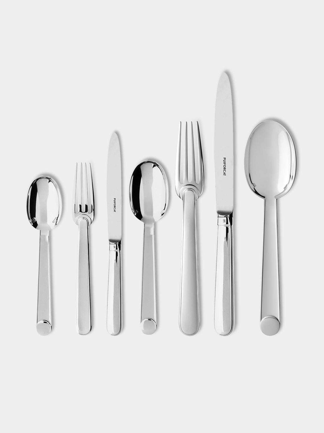 Puiforcat - Normandie Silver-Plated Cutlery (Set of 7 Pieces) - Silver - ABASK - 
