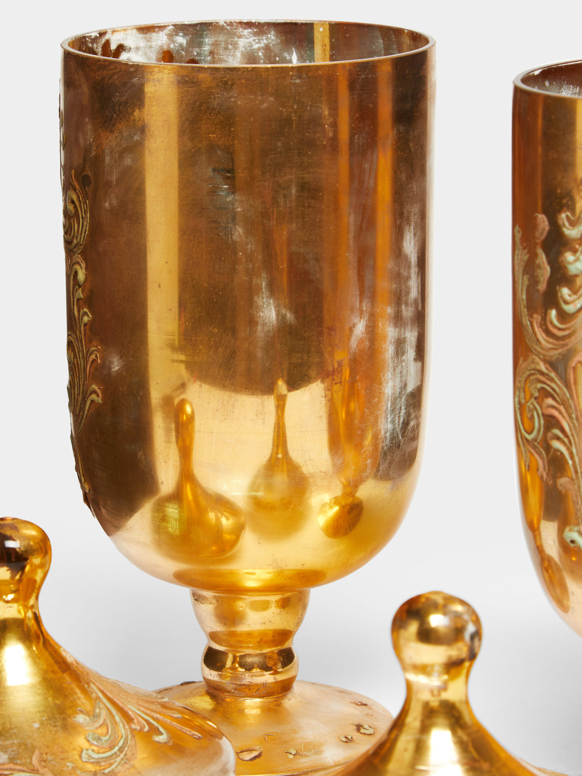 Antique and Vintage - 18th-Century Italian Glass Apothecary Jars (Set of 2) -  - ABASK