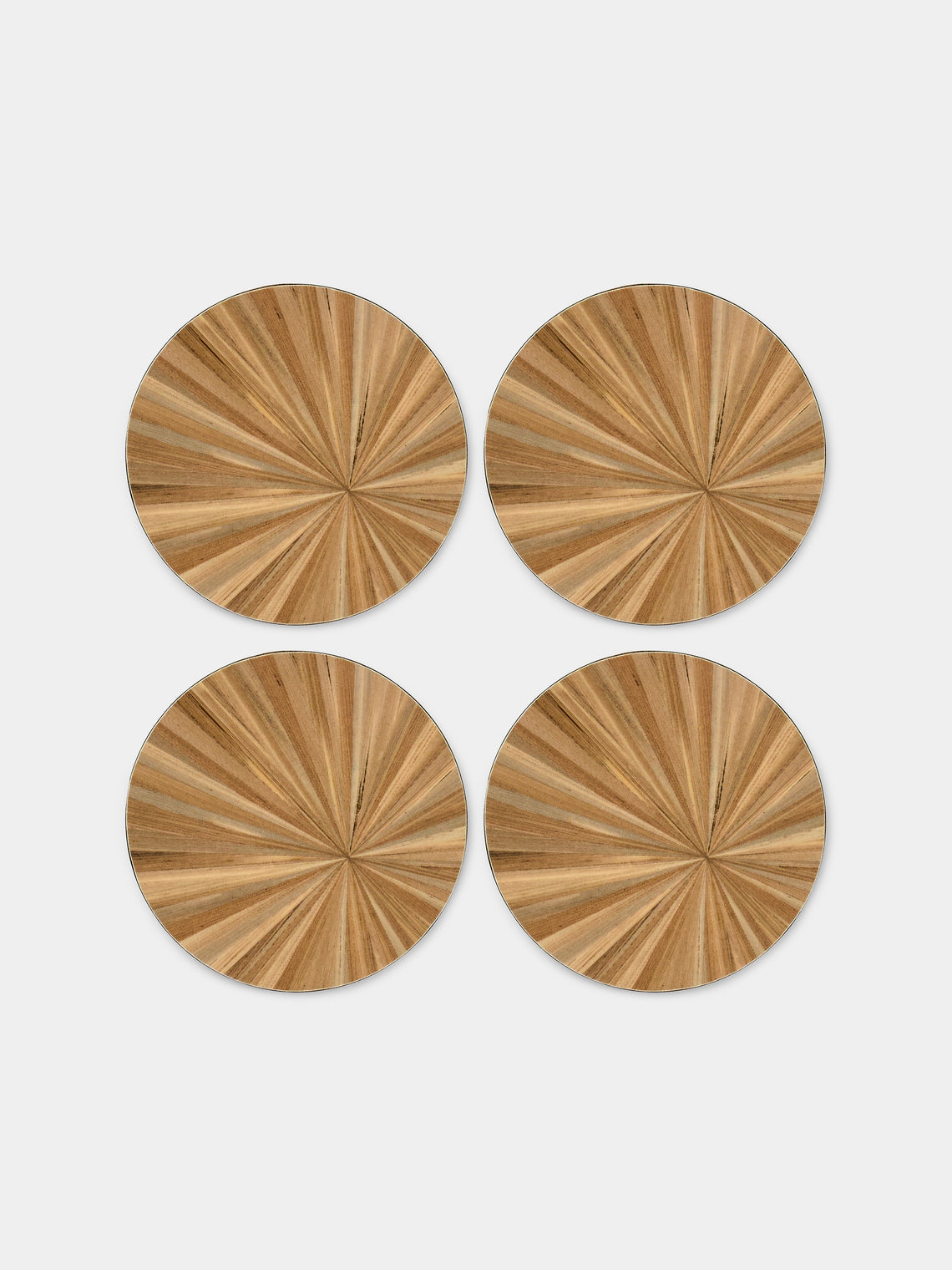 HestiaLiving - Soleil Wood Coasters (Set of 4) - Natural - ABASK - 