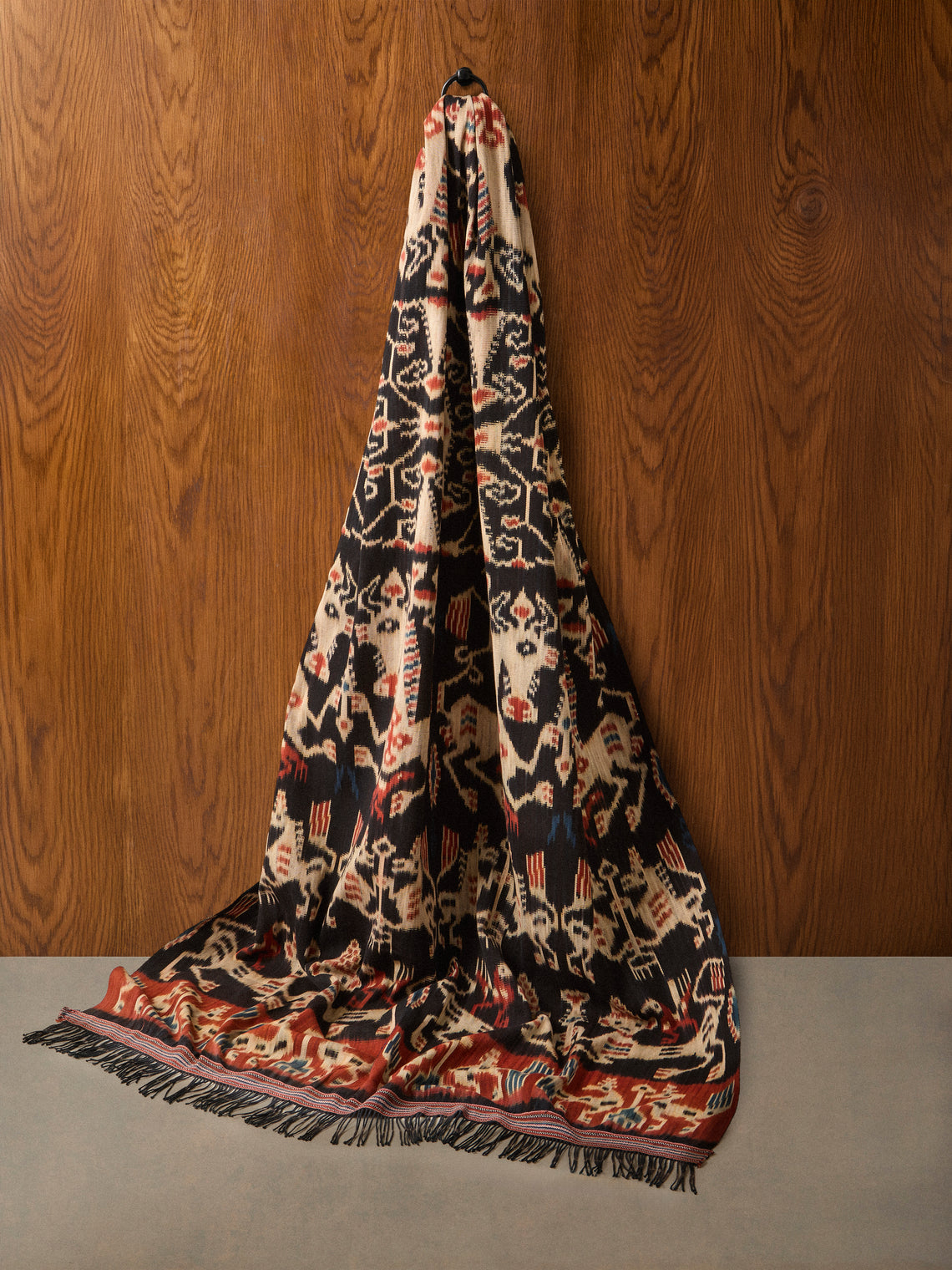 R Collective - Echoes of the Divine Ikat Cotton Bed Blanket (126in/3.2m) - Multiple - ABASK