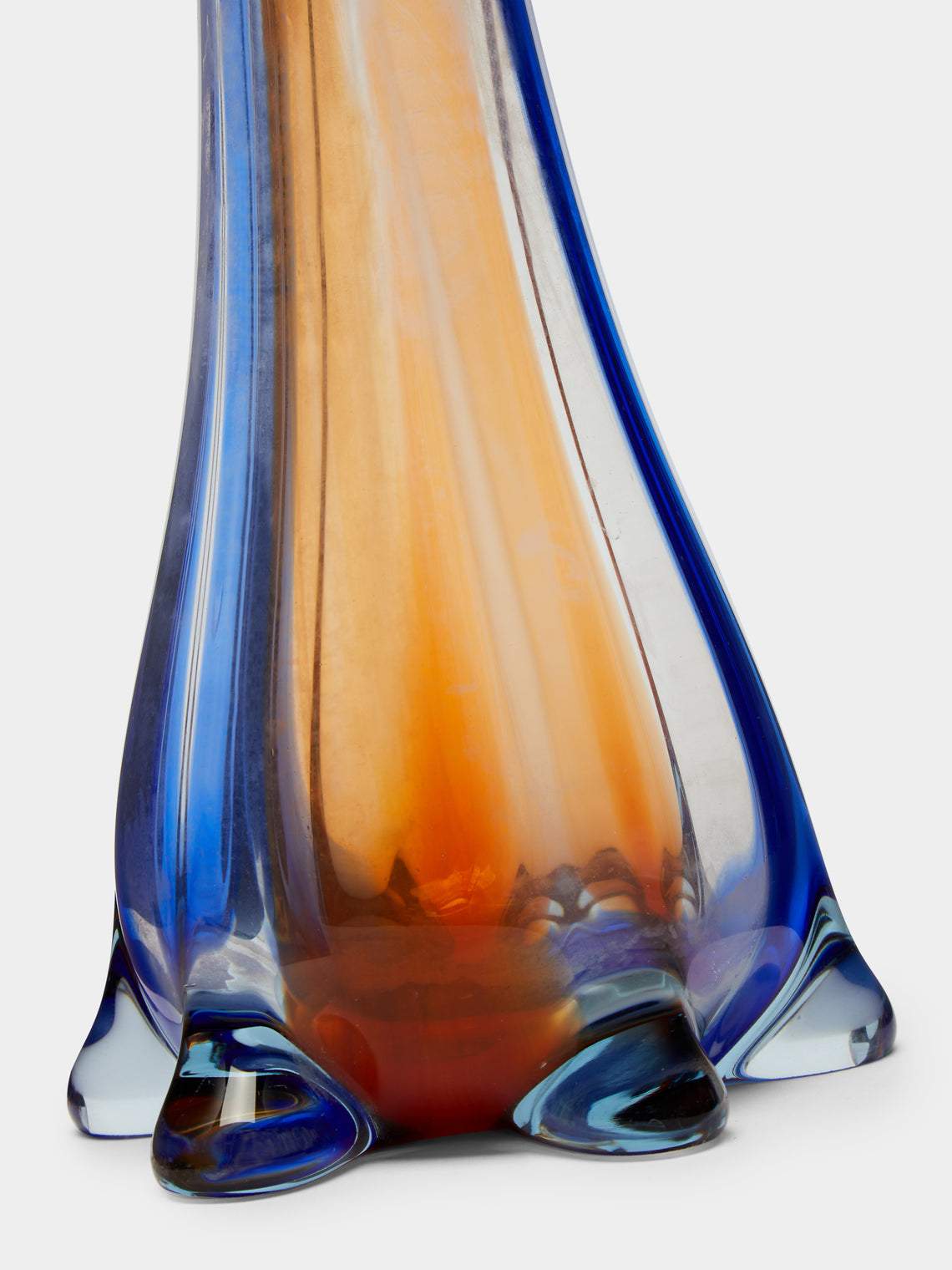 Antique and Vintage - Mid-Century Striped Glass Bud Vase -  - ABASK