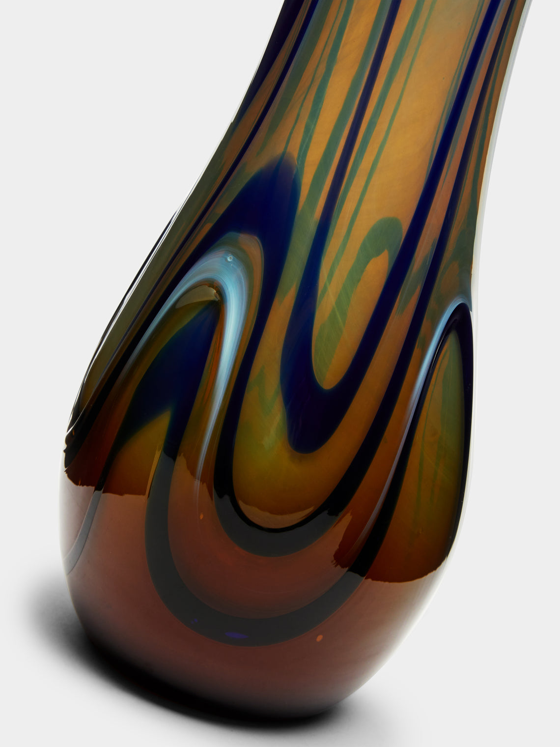 Antique and Vintage - Mid-Century Marbled Glass Vase -  - ABASK