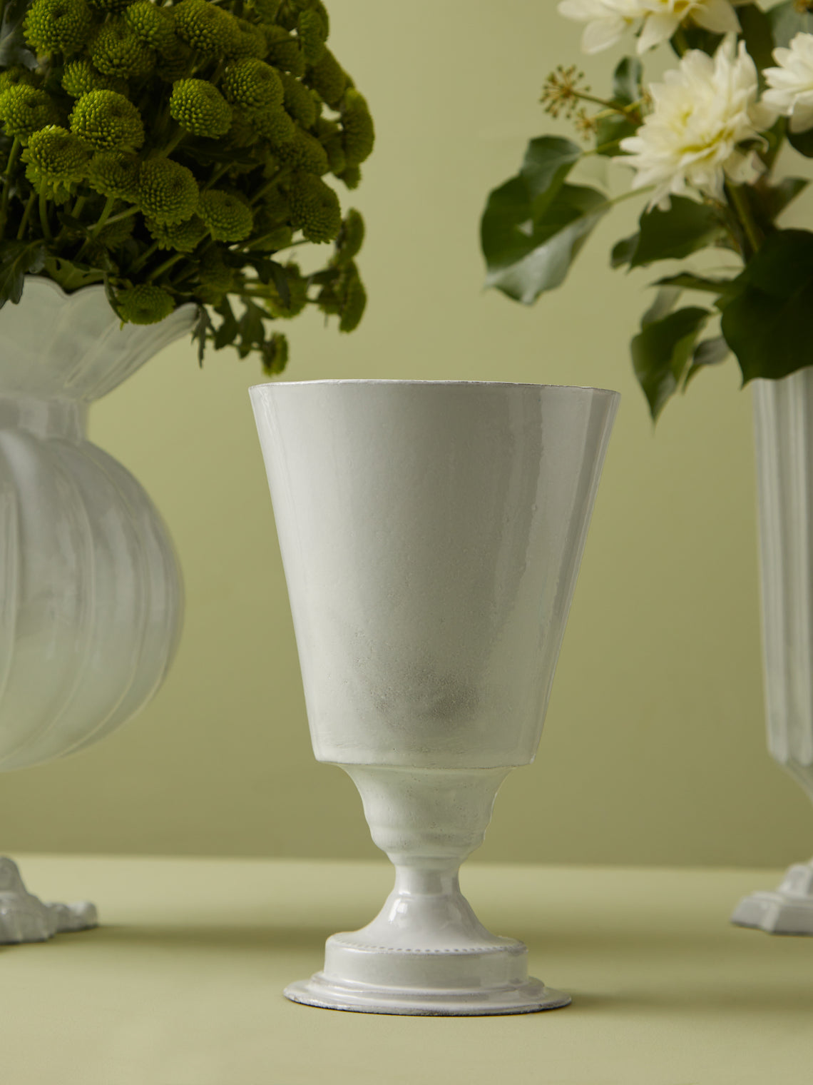 Astier de Villatte - Simple Hand-Glazed Ceramic Small Vase -  - ABASK