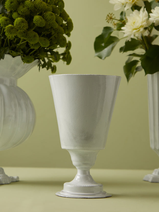 Astier de Villatte - Simple Hand-Glazed Ceramic Small Vase -  - ABASK