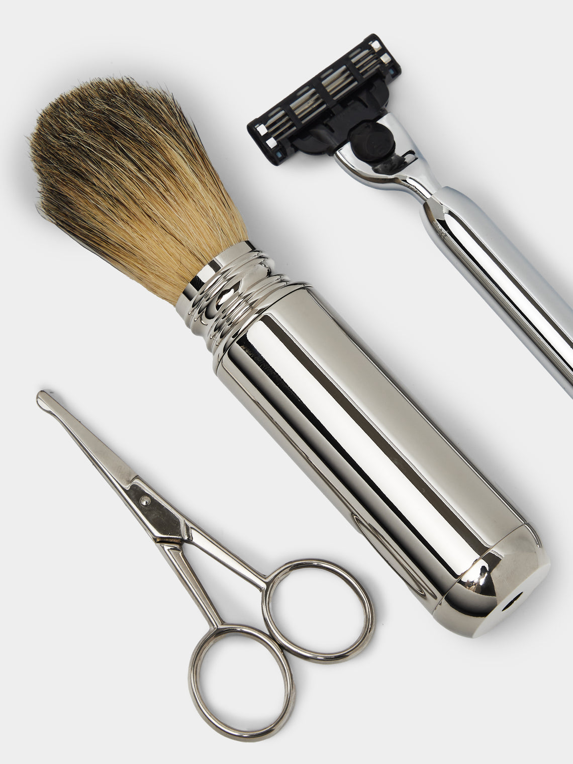 F. Hammann - Leather Travel Grooming Set -  - ABASK