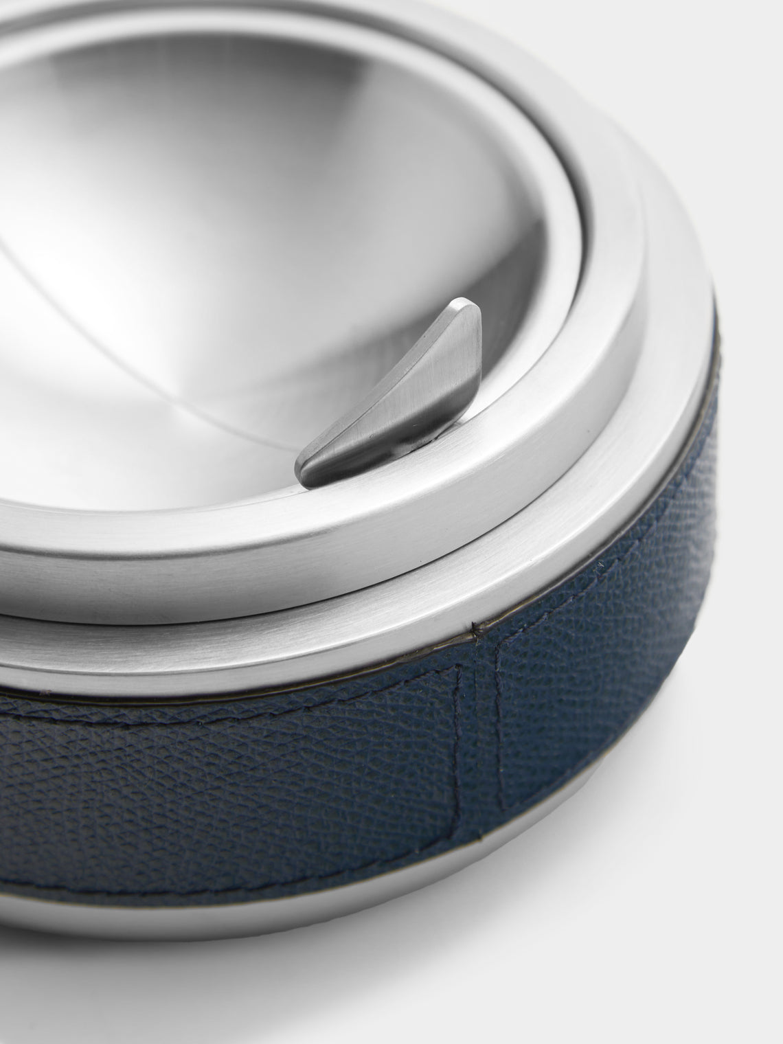 Giobagnara - Libeccio Leather Tipping Ashtray - Navy - ABASK