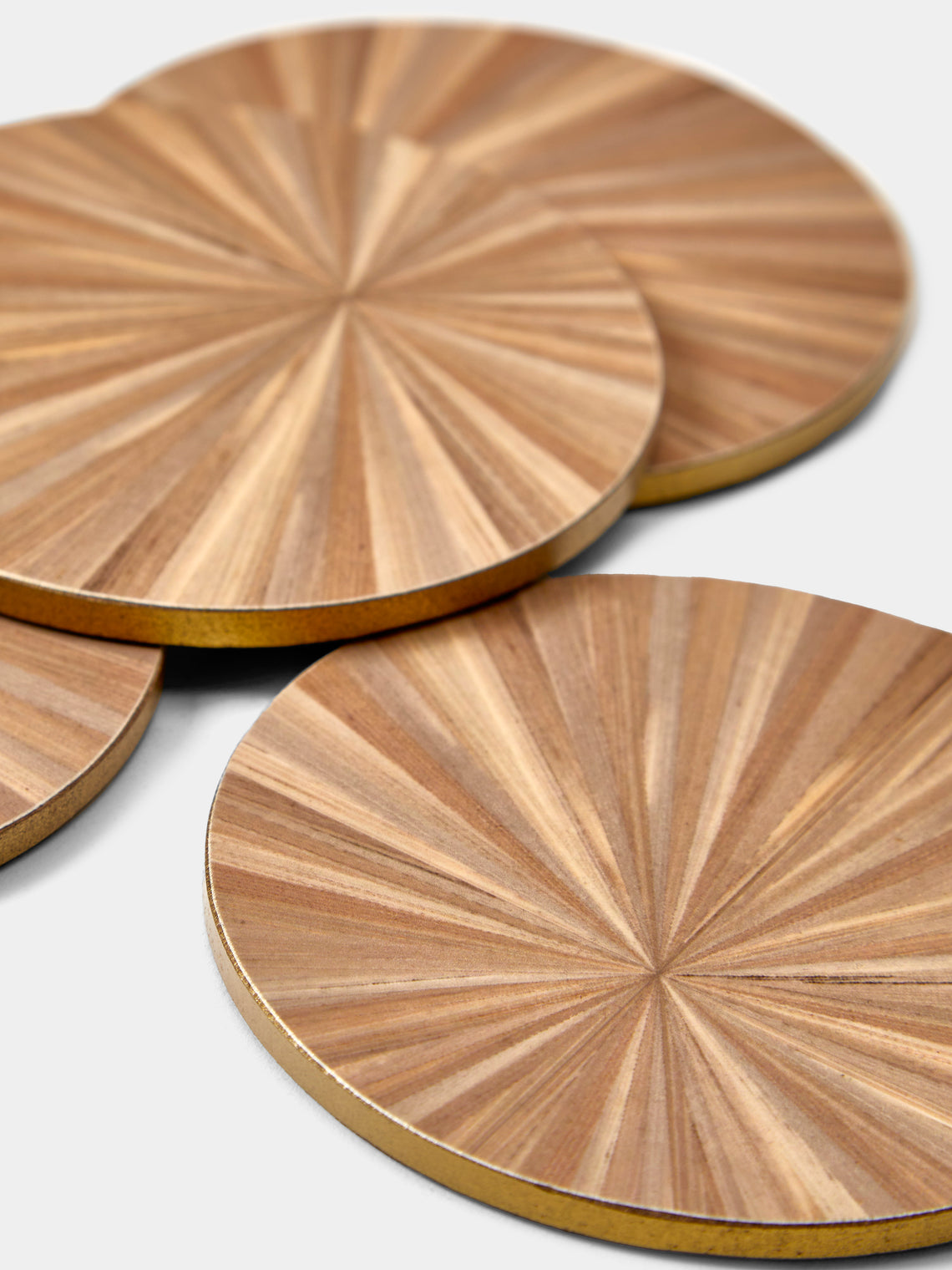 HestiaLiving - Soleil Wood Coasters (Set of 4) - Natural - ABASK
