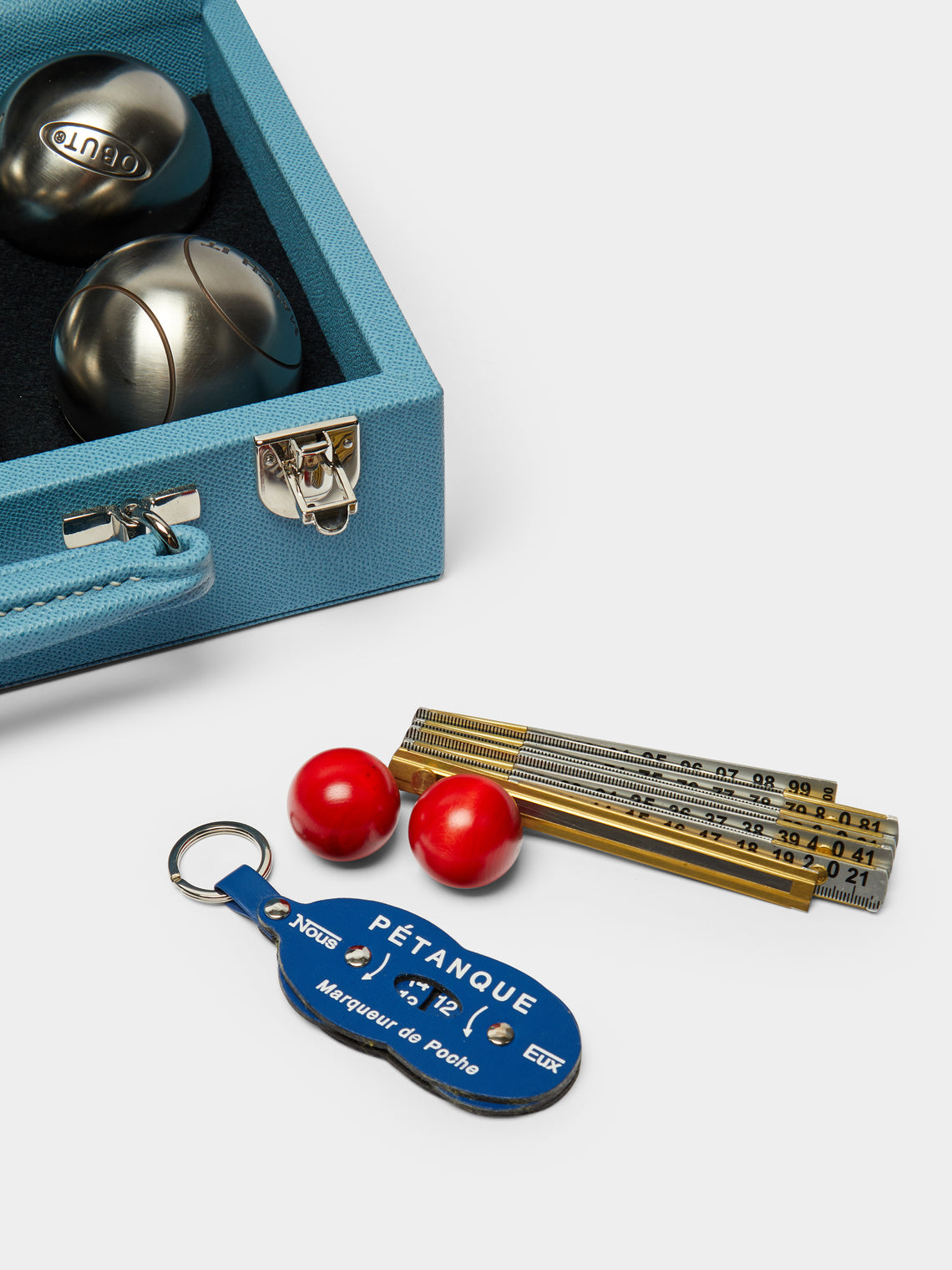 Geoffrey Parker - Leather Outdoor Boules Set -  - ABASK