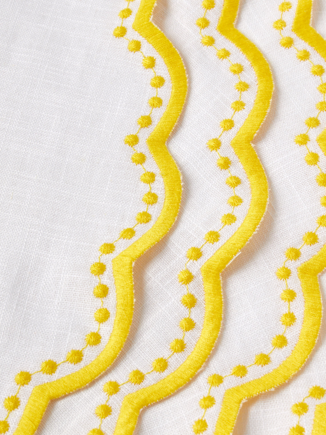 HMA | Blank Space - Bella Embroidered Linen Placemats (Set of 4) -  - ABASK