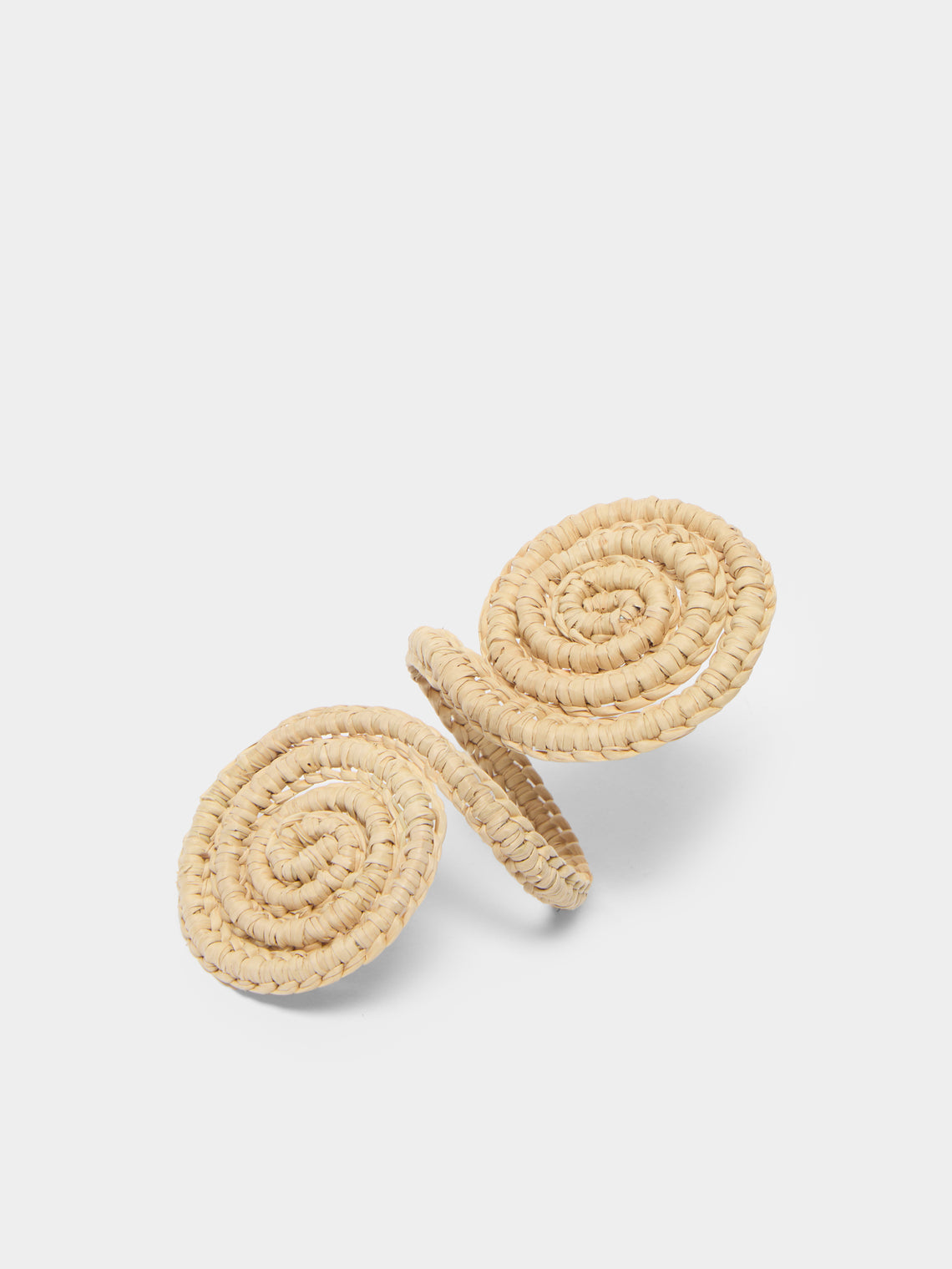 Coro Cora - Spiral Handwoven Iraca Palm Napkin Rings (Set of 4) -  - ABASK - 