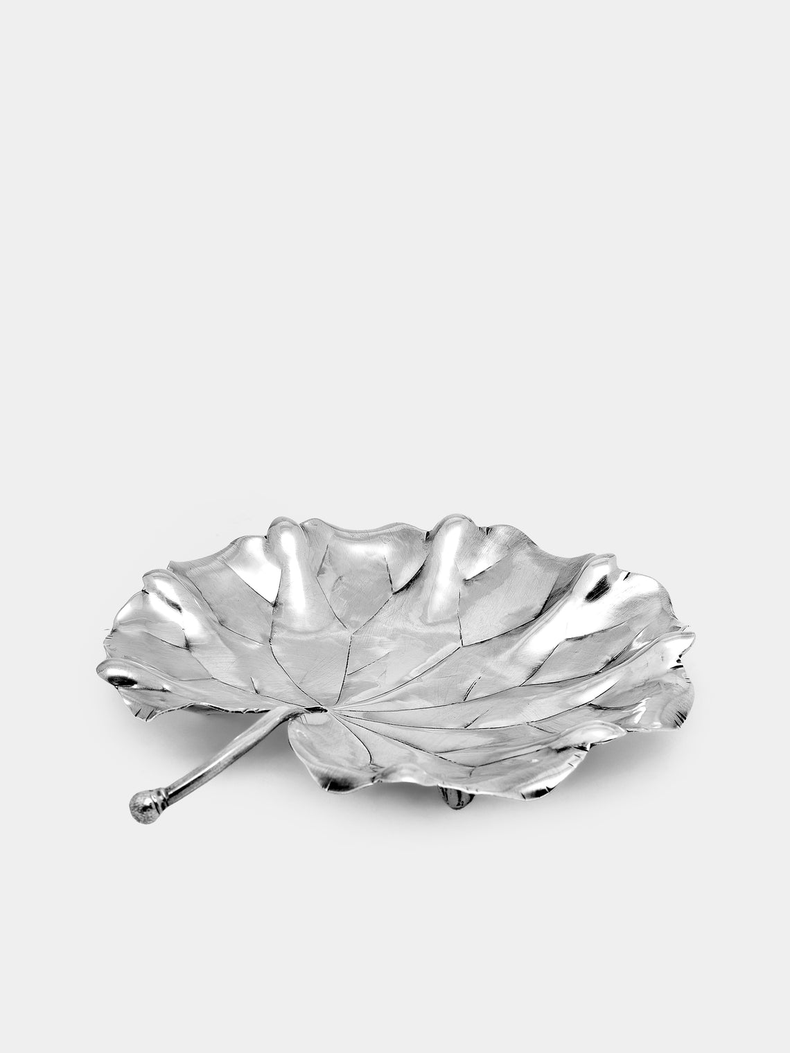 Antique and Vintage - 1970s Buccellati Solid Silver Geranium Leaf - Silver - ABASK