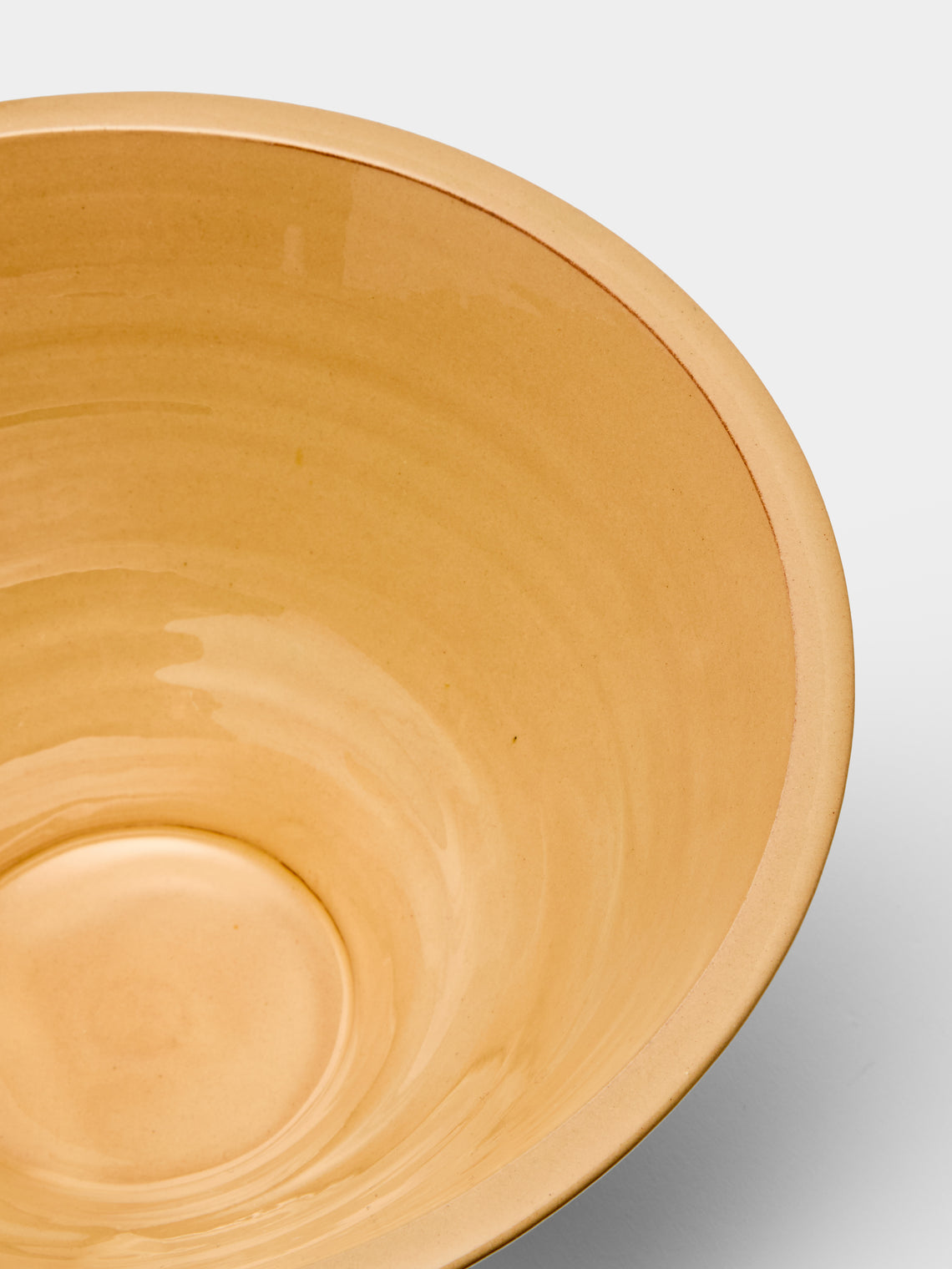 Poterie d’Évires - Flowers Hand-Painted Ceramic Petite Salad Bowl - Cream - ABASK