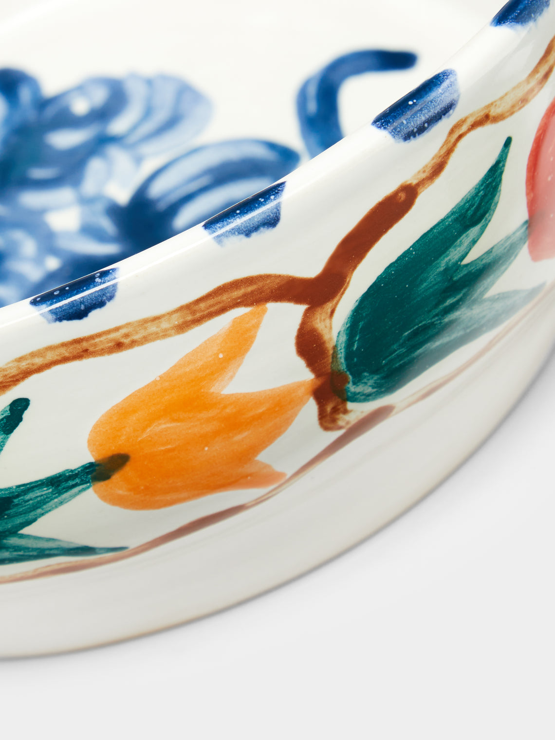 Zsuzsanna Nyul - Hand-Painted Ceramic Large Salad Bowl -  - ABASK