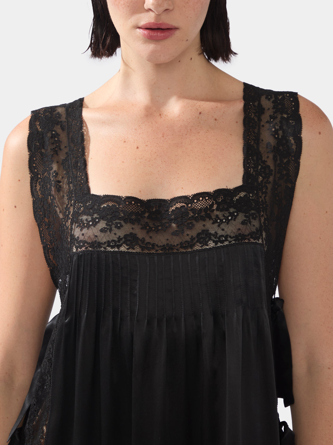 Women's Fiocchini Silk and Lace Long Dress