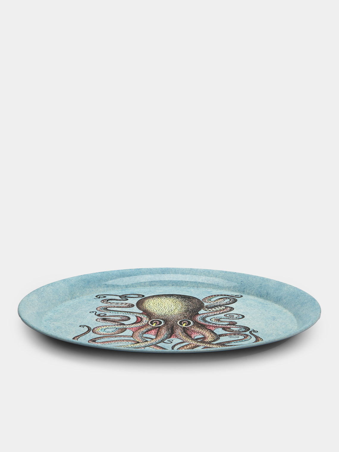 Fornasetti - Polipo Wood Tray - Blue - ABASK