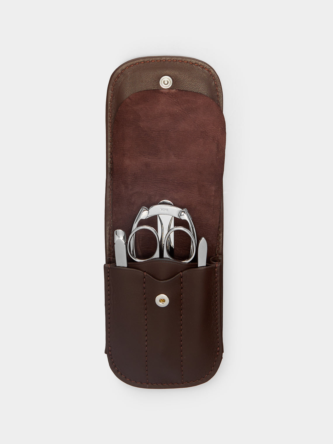 Lorenzi Milano - Ostrich Travel Manicure Case -  - ABASK - 