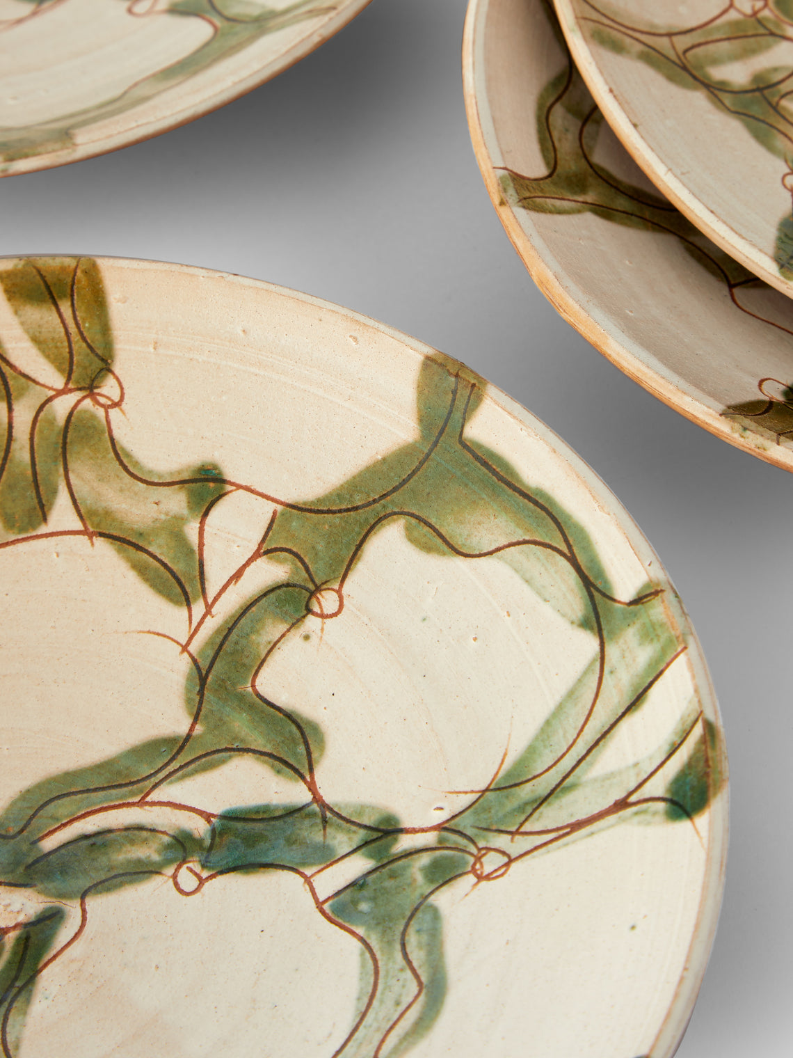 Anut Cairo - Cotton Flower Hand-Painted Ceramic Side Plates (Set of 4) -  - ABASK