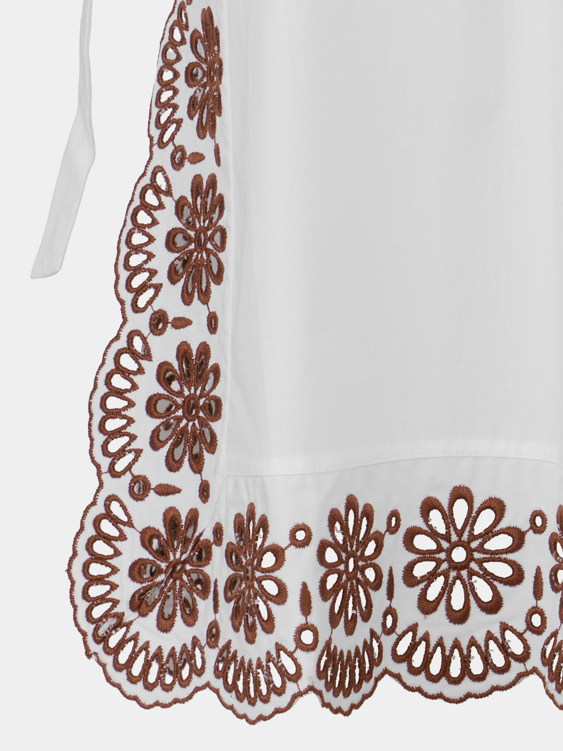 Loretta Caponi - Fiocchini Cotton Short Dress | Size: S - White - ABASK