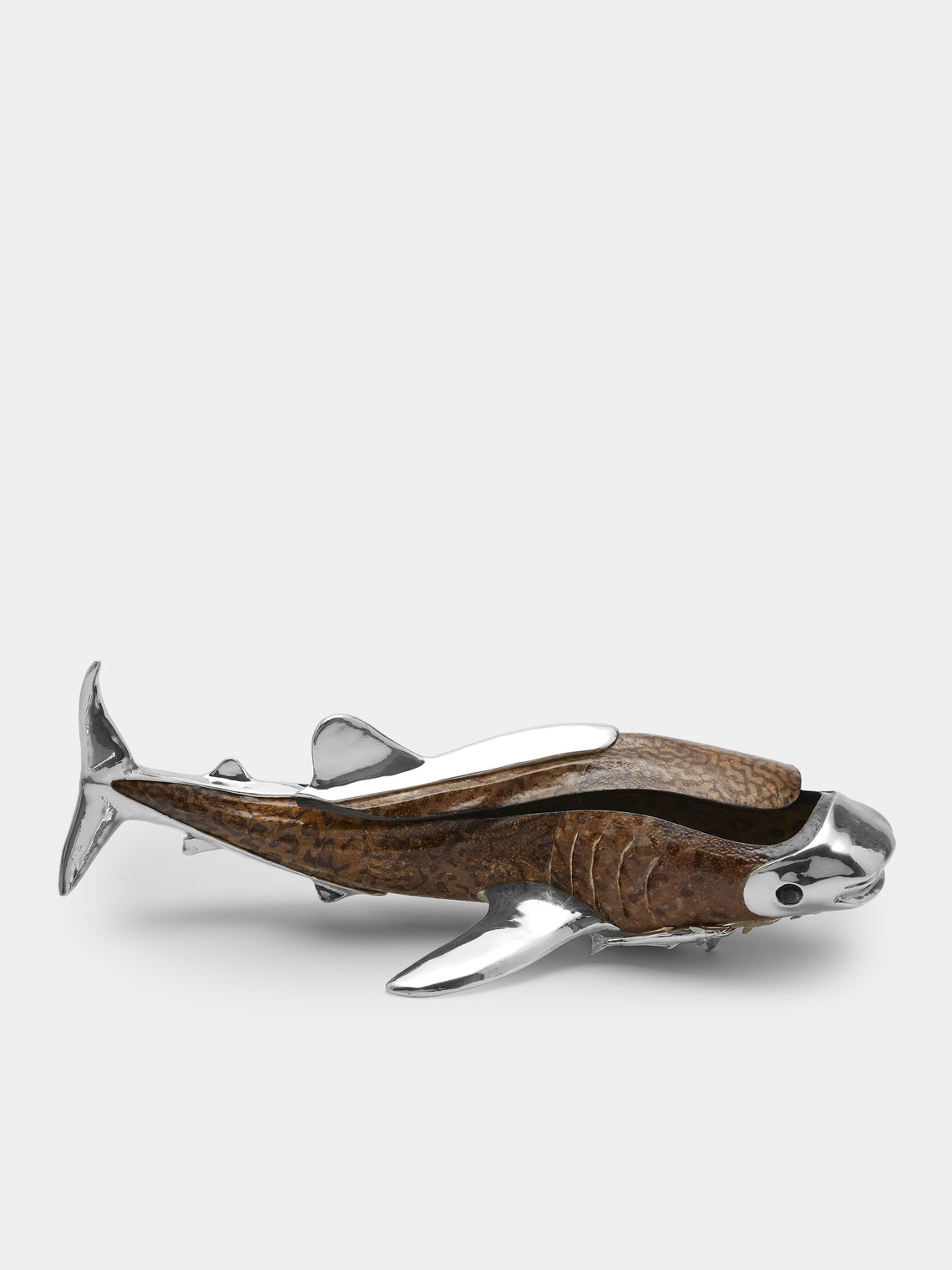 Objet Luxe - Whale Shark Silver-Plated Box - White - ABASK
