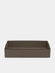 Giobagnara - Marea Leather Small Tray - Brown - ABASK - 