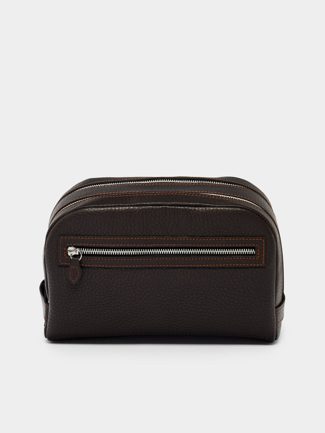 F. Hammann - Leather Triple-Zip Wash Bag -  - ABASK