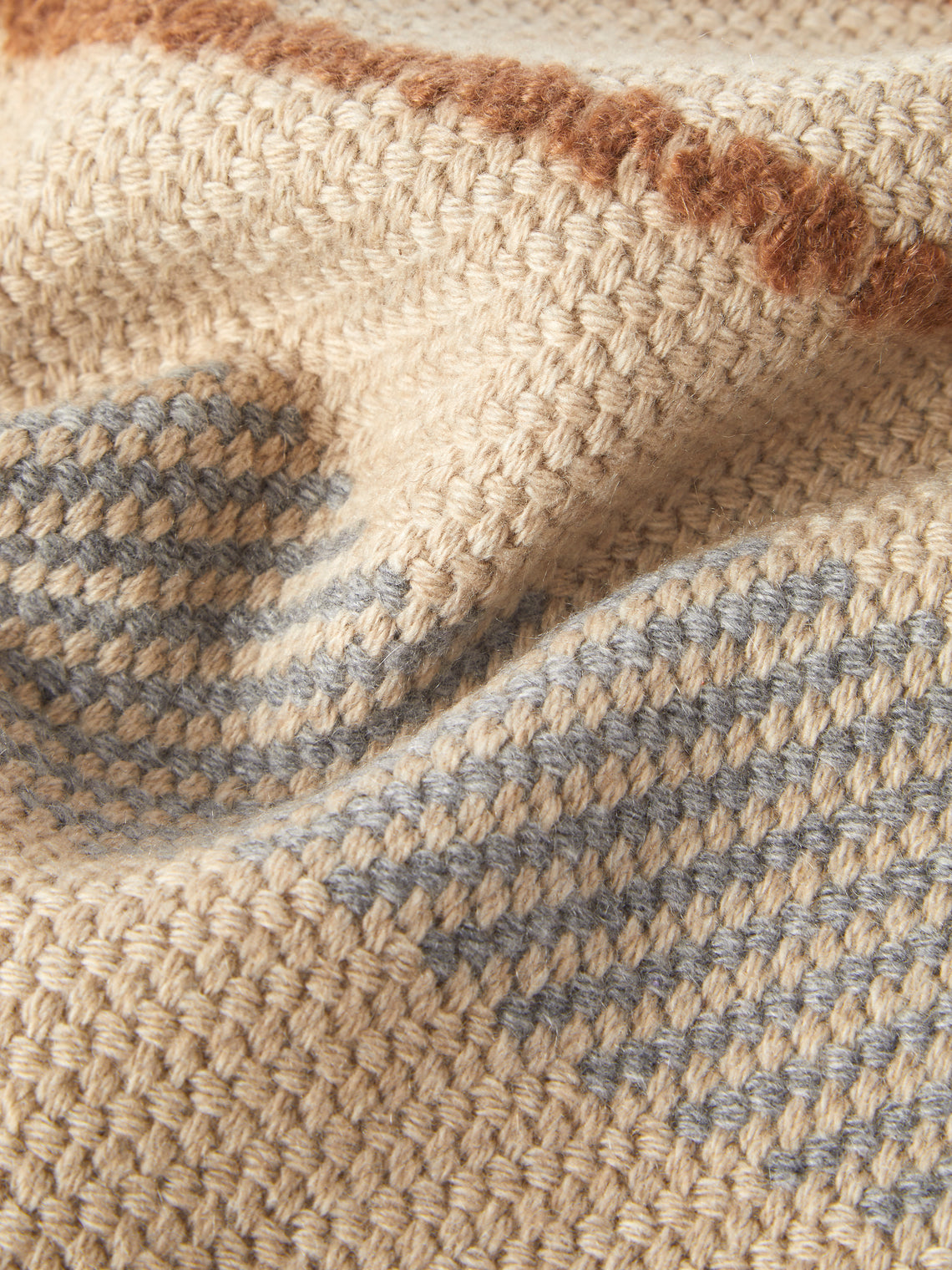 Alonpi - Gred Cashmere and Silk Throw (75in/1.9m) - Beige - ABASK