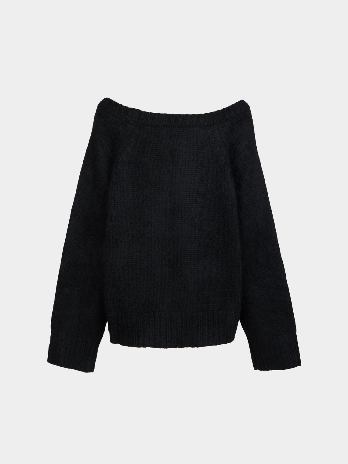 Ryan Roche - Cloud Cashmere and Silk Oversized Boat-Neck Sweater | Size: S - Black - ABASK