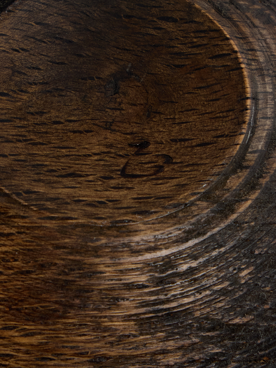 Thursday Furniture - Hand-Turned Iron-Mordant Oak Bowl - Dark Brown - ABASK