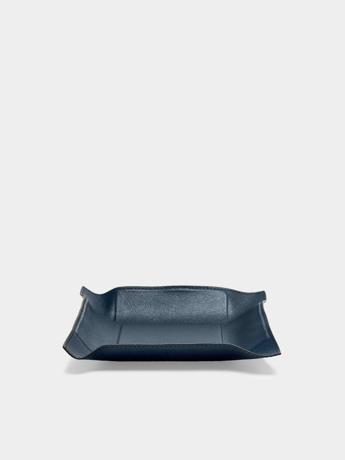 Giobagnara - Jack Leather Medium Square Valet Tray - Navy - ABASK