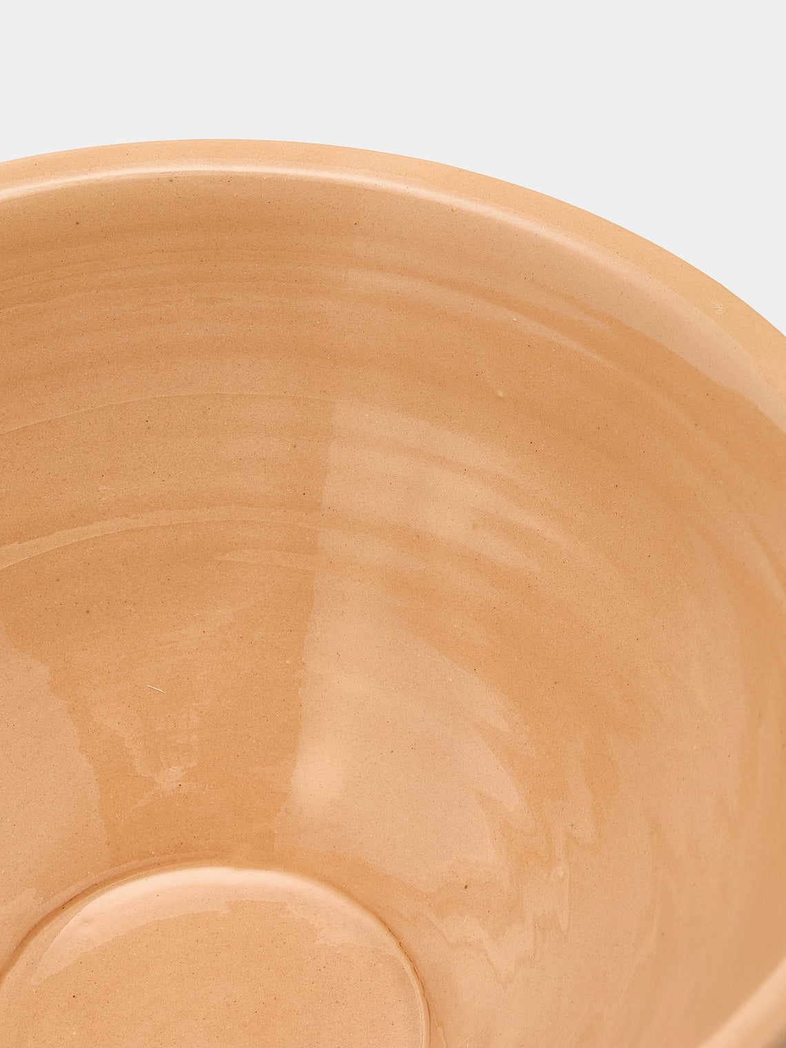 Poterie d’Évires - Flowers Hand-Painted Ceramic Large Serving Bowl - Cream - ABASK