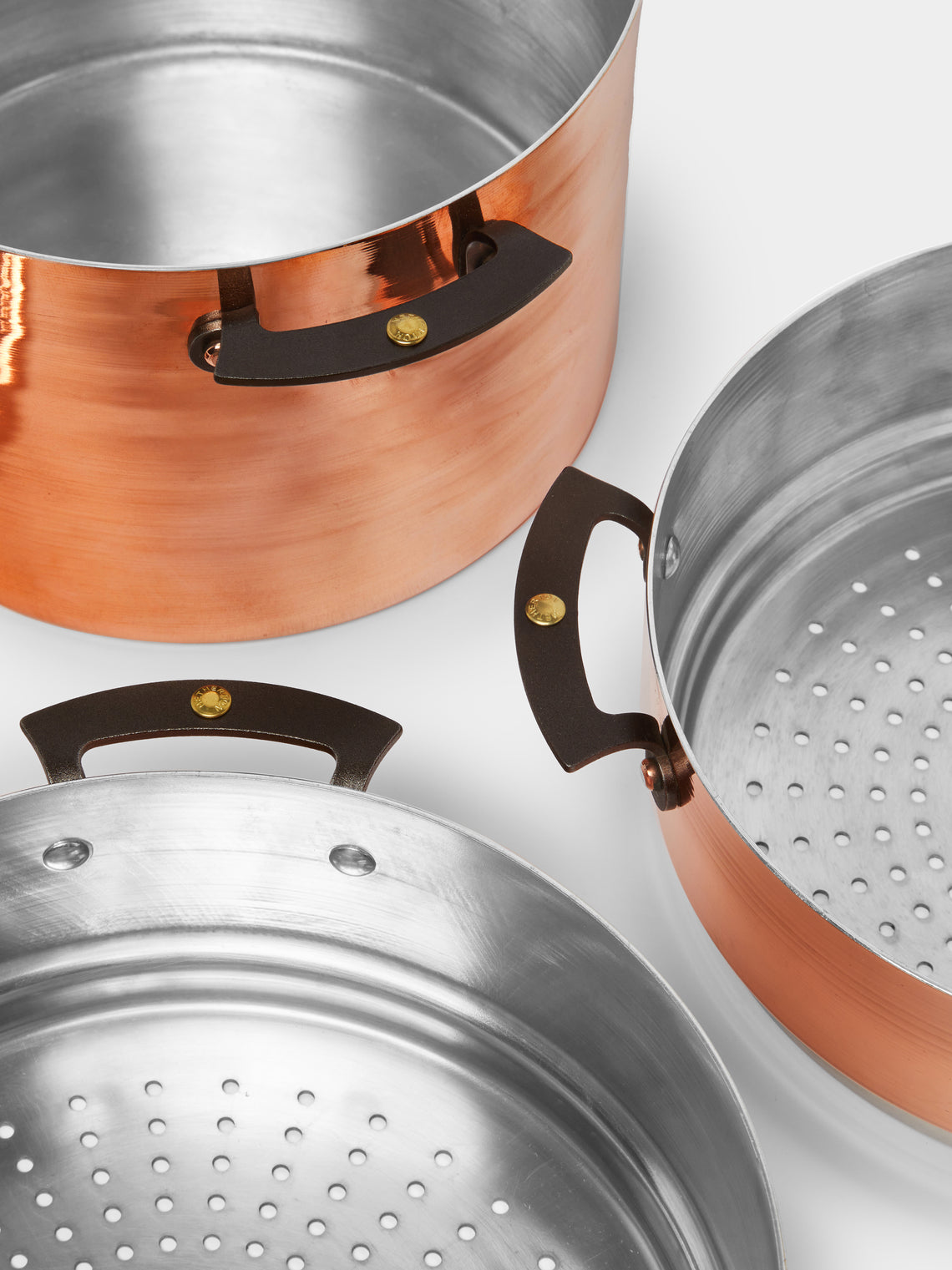 Netherton Foundry - Copper Stockpot and Steamer Baskets with Lid -  - ABASK