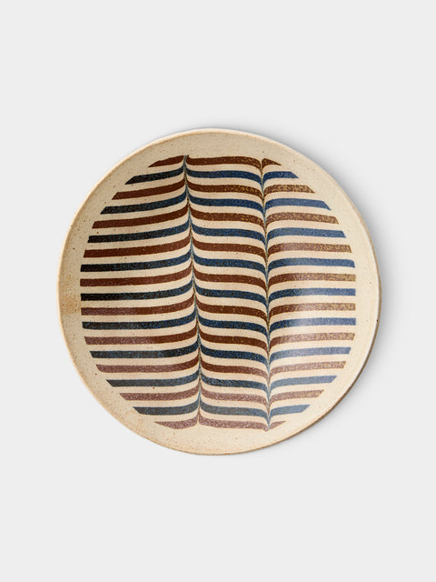 Makidani-gama - No. 1 Nerikomi Ceramic Plates – 8.5in/22cm (Set of 6) - Multiple - ABASK - 