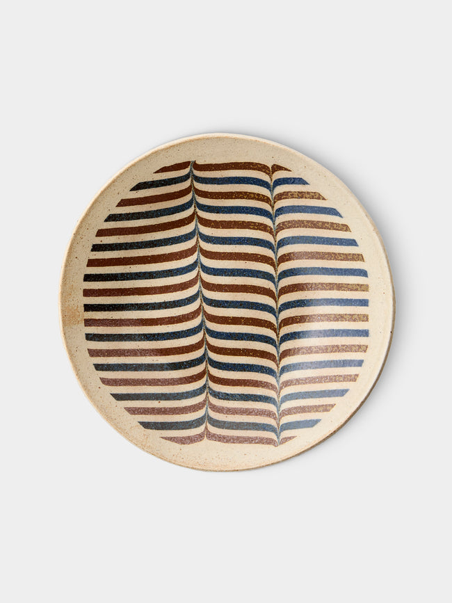 Makidani-gama - No. 1 Nerikomi Ceramic Plates – 8.5in/22cm (Set of 6) - Multiple - ABASK - 