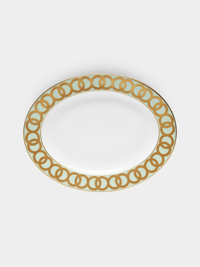 Royal Crown Derby - Riviera Dream Hand-Painted Bone China Oval Platter -  - ABASK - 