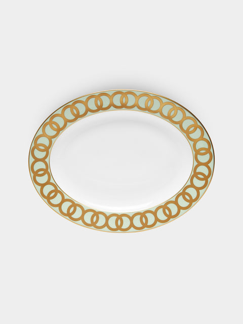 Royal Crown Derby - Riviera Dream Hand-Painted Bone China Oval Platter -  - ABASK - 