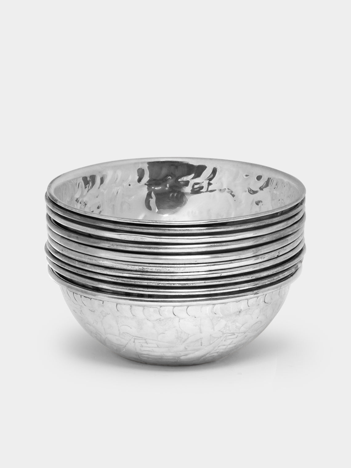 Antique and Vintage - 1970s Solid Silver Dessert Bowls (Set of 10) -  - ABASK - 