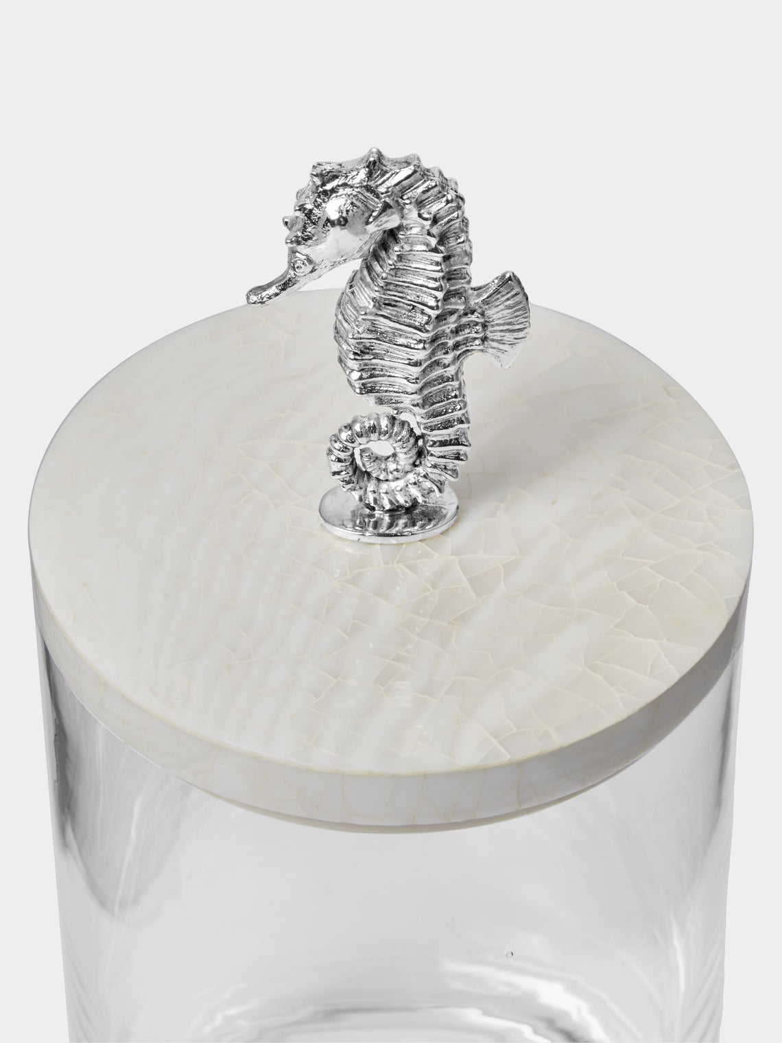 Objet Luxe - Silver-Plated, Shell and Glass Jar -  - ABASK