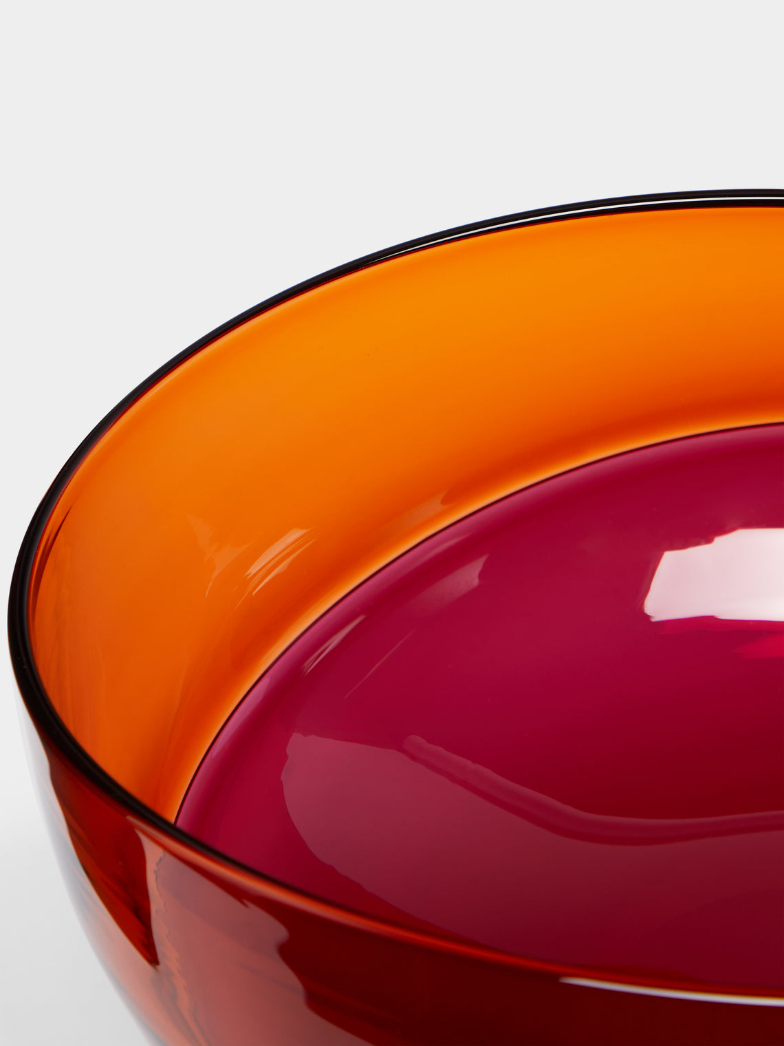 Stewart Hearn - Oval Encalmo Hand-Blown Glass Bowl -  - ABASK