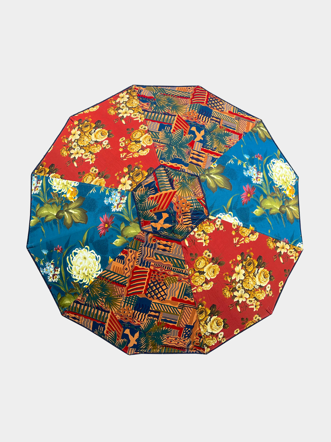 Sunbeam Jackie - Sevilla Vintage-Cotton Parasol - Blue - ABASK