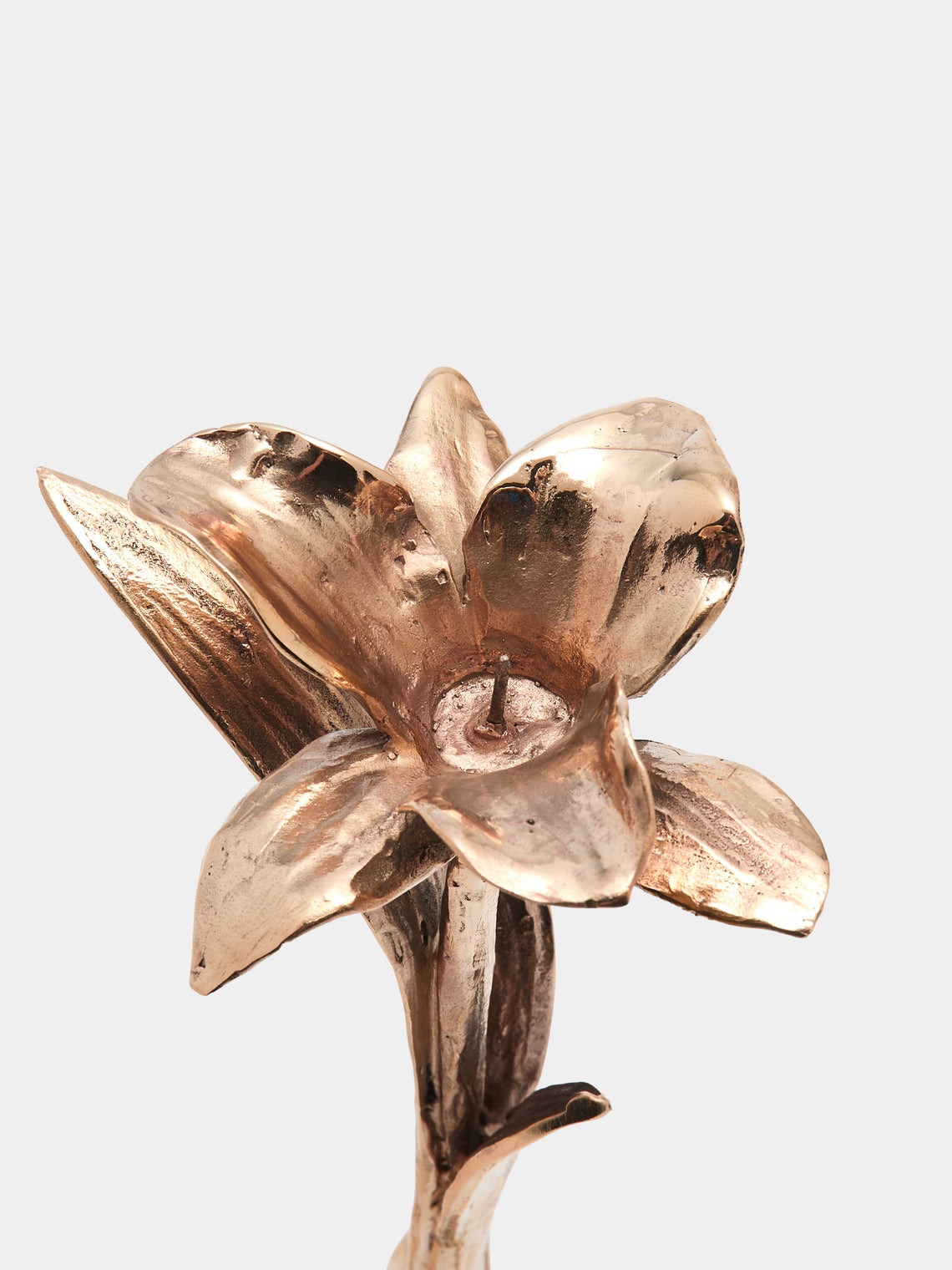 Osanna Visconti - Iris Hand-Cast Bronze Candle Holder - Bronze - ABASK