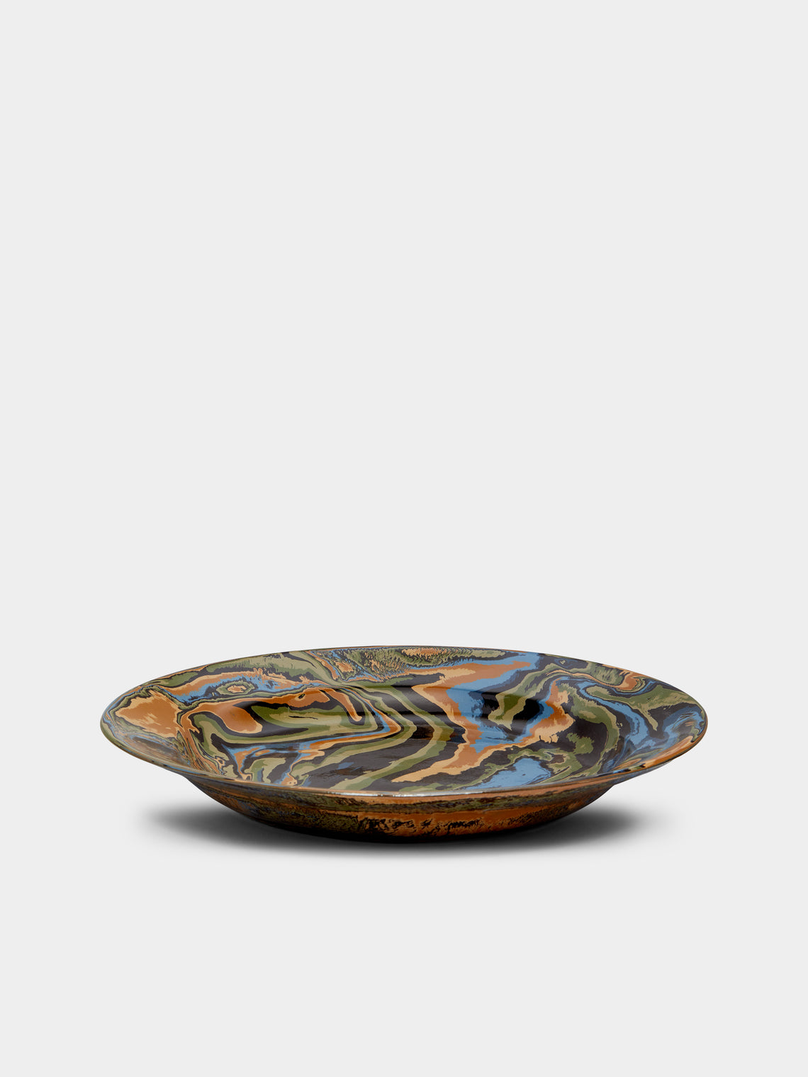 Atelier Saint-André Perrin - Marbled Ceramic Large Serving Platter -  - ABASK