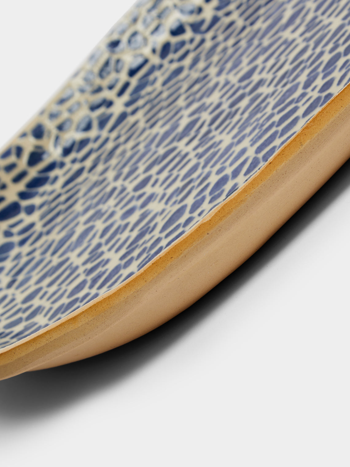 Terrafirma Ceramics - Hand-Printed Ceramic Large Fish Platter -  - ABASK
