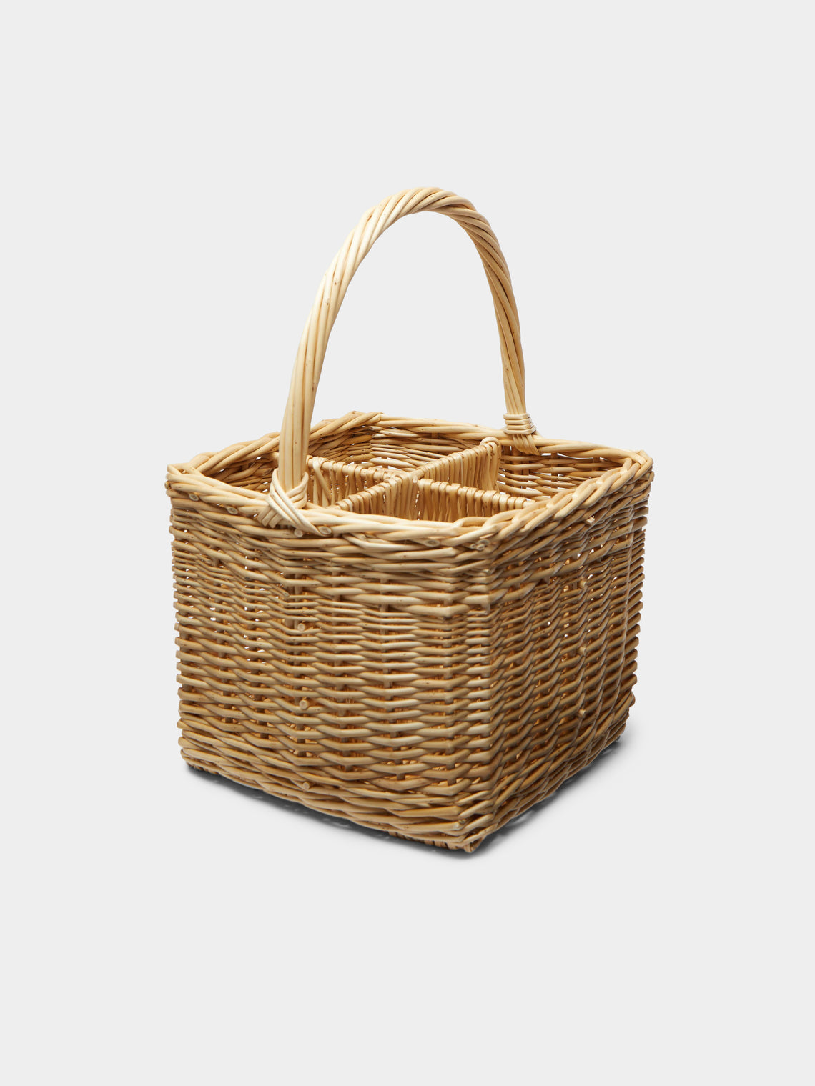 Sussex Willow Baskets - Handwoven Willow Bottle Carrier -  - ABASK - 