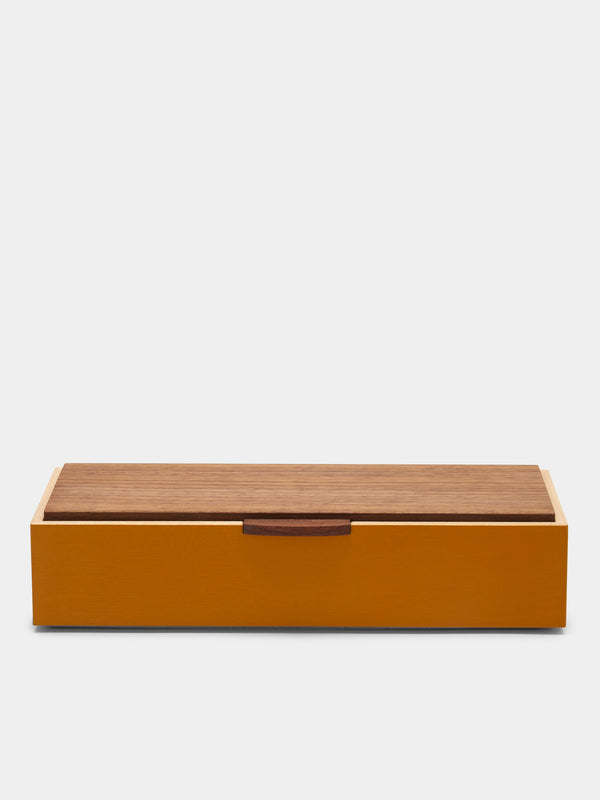 Matthew Kenney - Wood Pen Box - Yellow - ABASK - 