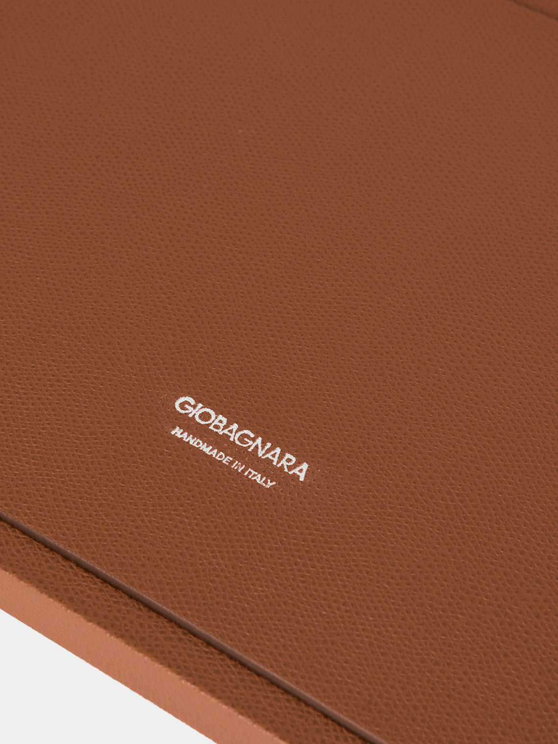 Giobagnara - Arcobaleno Leather Tray (12.5in/31.5cm) - Brown - ABASK