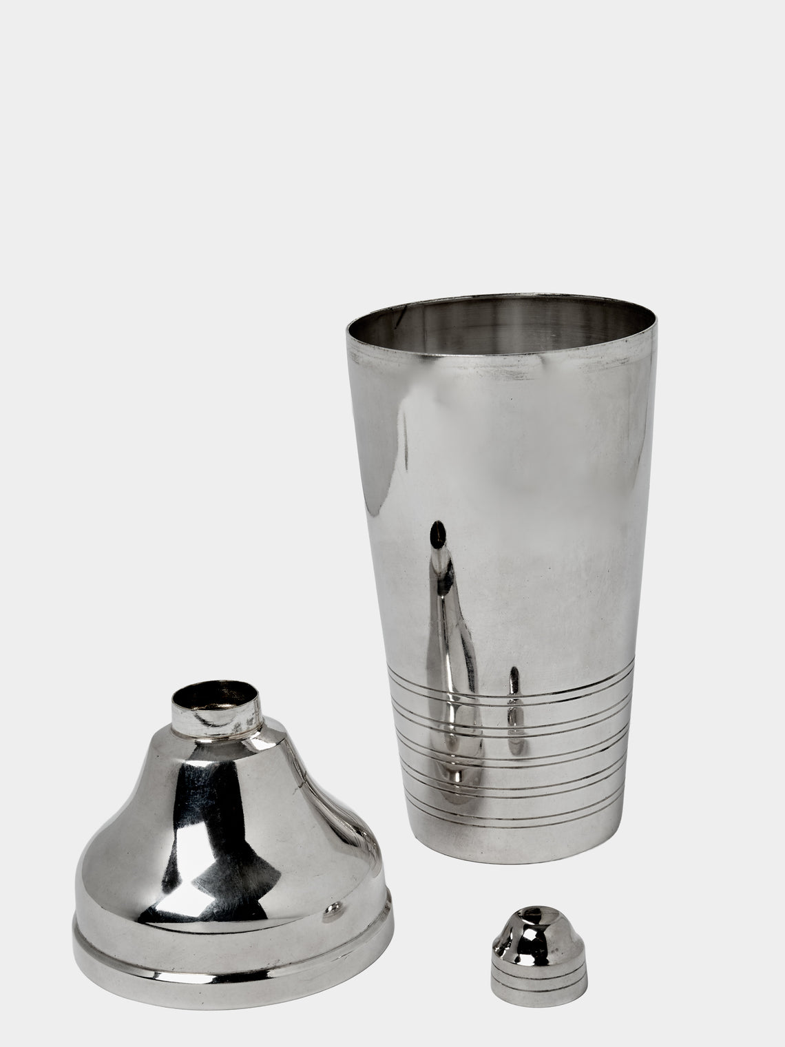 Antique and Vintage - Mid-Century Silver-Plated Cocktail Shaker - Silver - ABASK