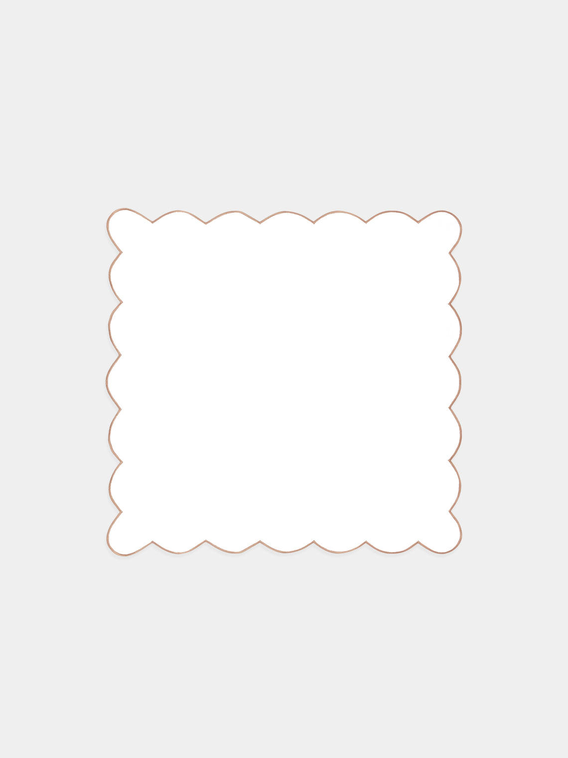 Angela Wickstead - Diletta Scalloped Linen Napkins (Set of 4) -  - ABASK