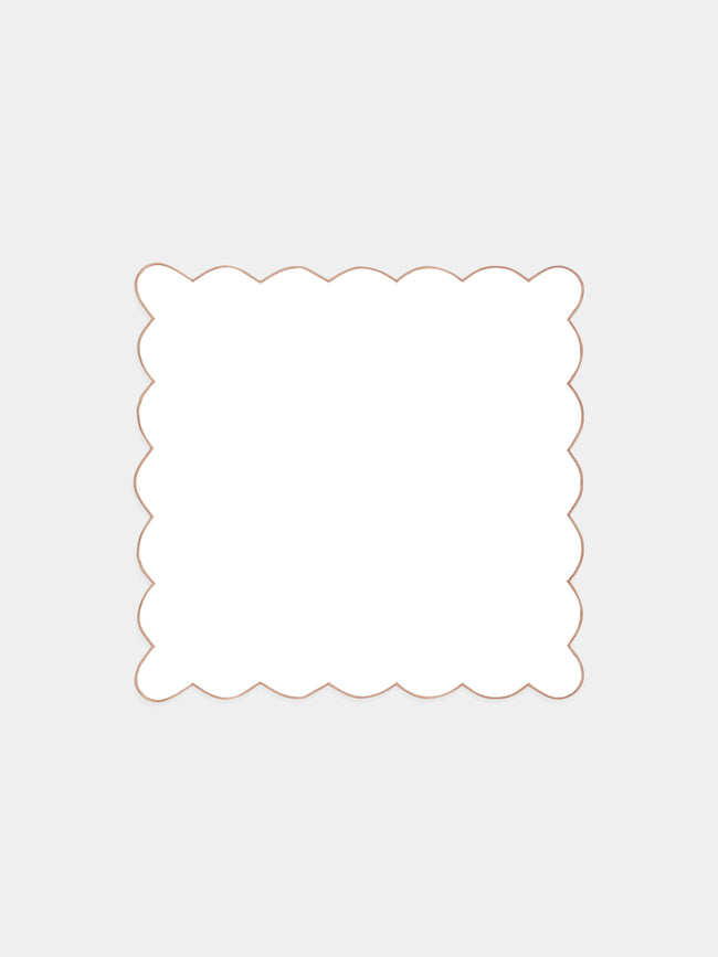 Angela Wickstead - Diletta Scalloped Linen Napkins (Set of 4) -  - ABASK