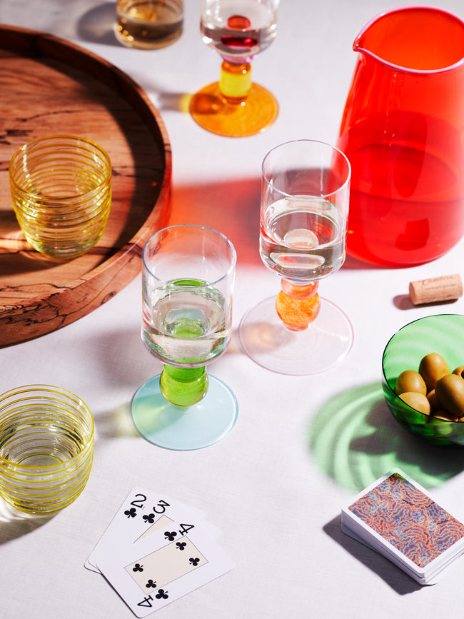 Gather - Miami Hand-Blown Wine Glasses (Set of 2) -  - ABASK